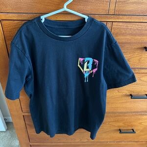 Black Graphic Kids T-Shirt